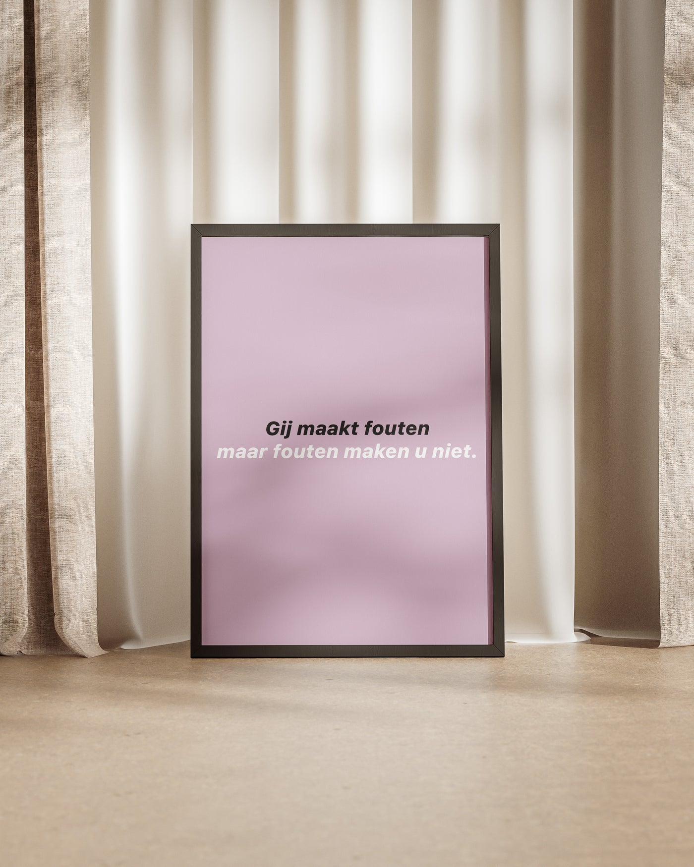 Fouten maken u niet | 30x40cm Poster