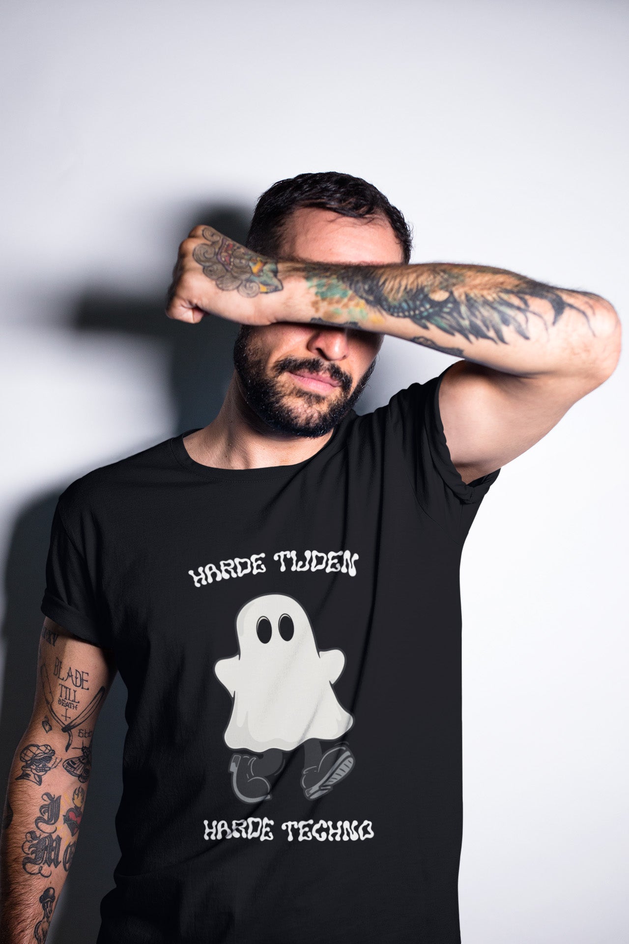 Harde Tijden Harde Techno | Ghost Hoodie