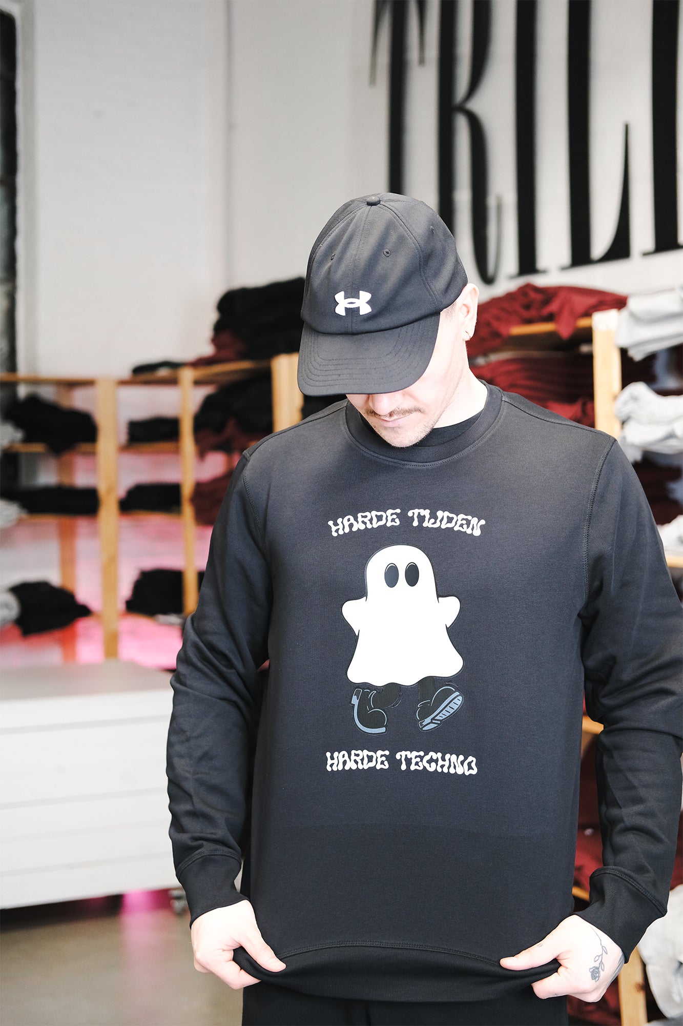 Harde Tijden Harde Techno | Ghost Sweater (laatste stuks)