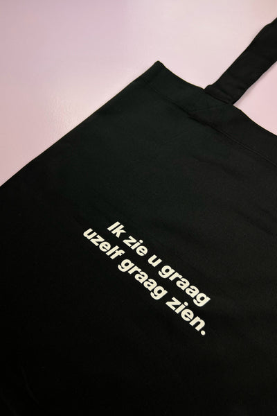 Black Tote Bag | 100% Fairtrade