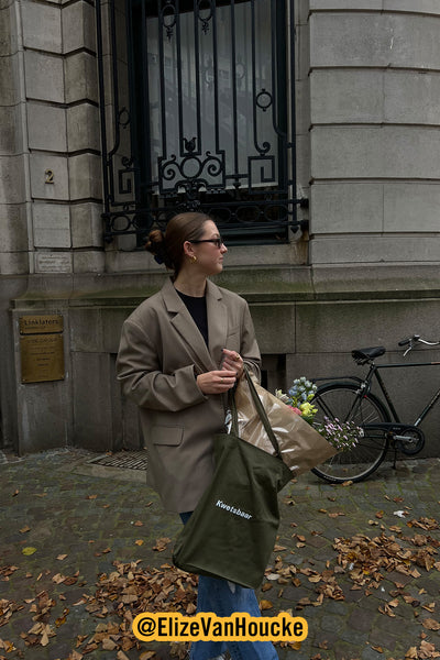 Military Green Tote Bag | 100% Fairtrade