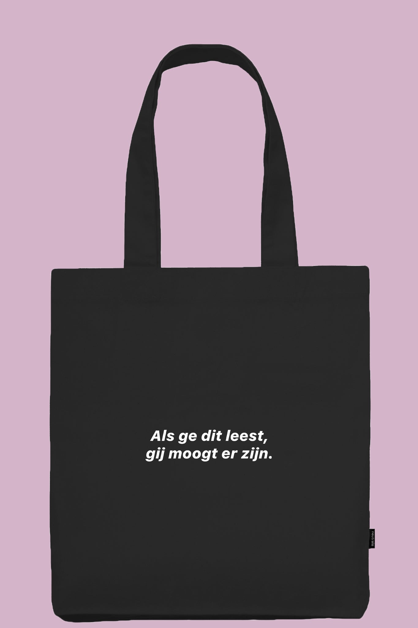 Black Tote Bag | 100% Fairtrade