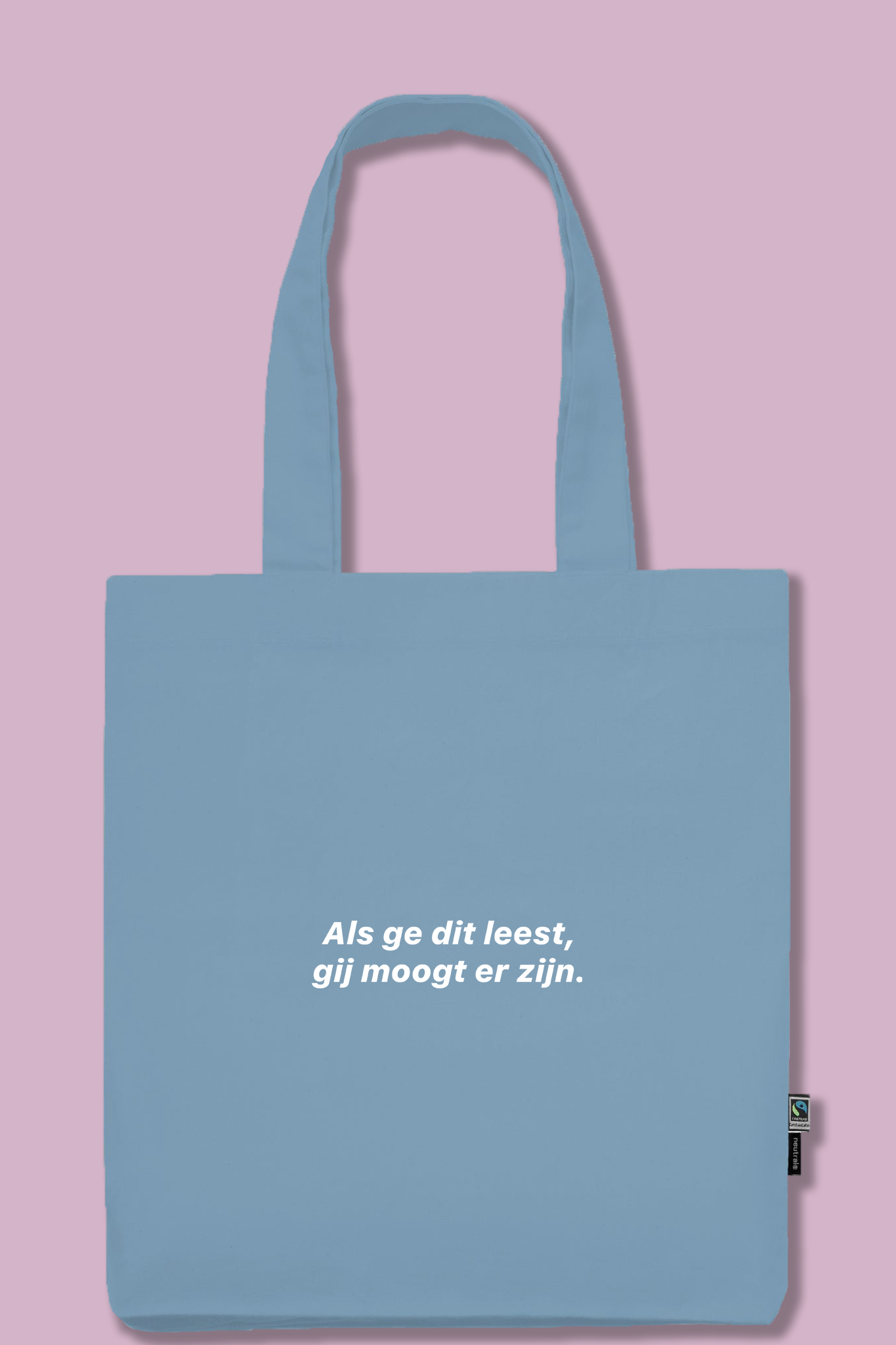 Dusty Blue Tote Bag | 100% Fairtrade