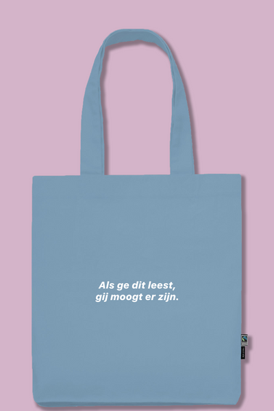 Dusty Blue Tote Bag | 100% Fairtrade