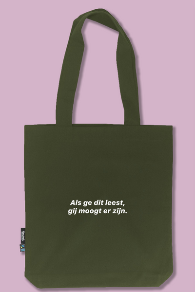Military Green Tote Bag | 100% Fairtrade