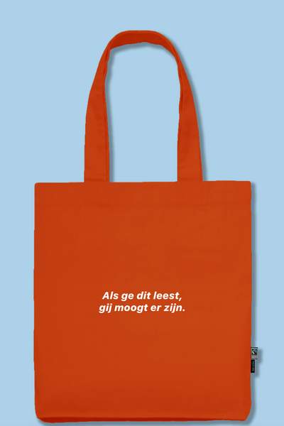 Orange Tote Bag | 100% Fairtrade