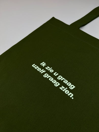 Military Green Tote Bag | 100% Fairtrade