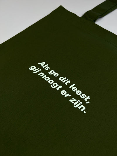 Military Green Tote Bag | 100% Fairtrade
