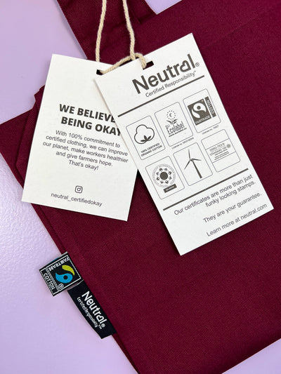 Bordeaux Tote Bag | 100% Fairtrade