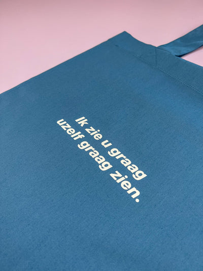 Dusty Blue Tote Bag | 100% Fairtrade