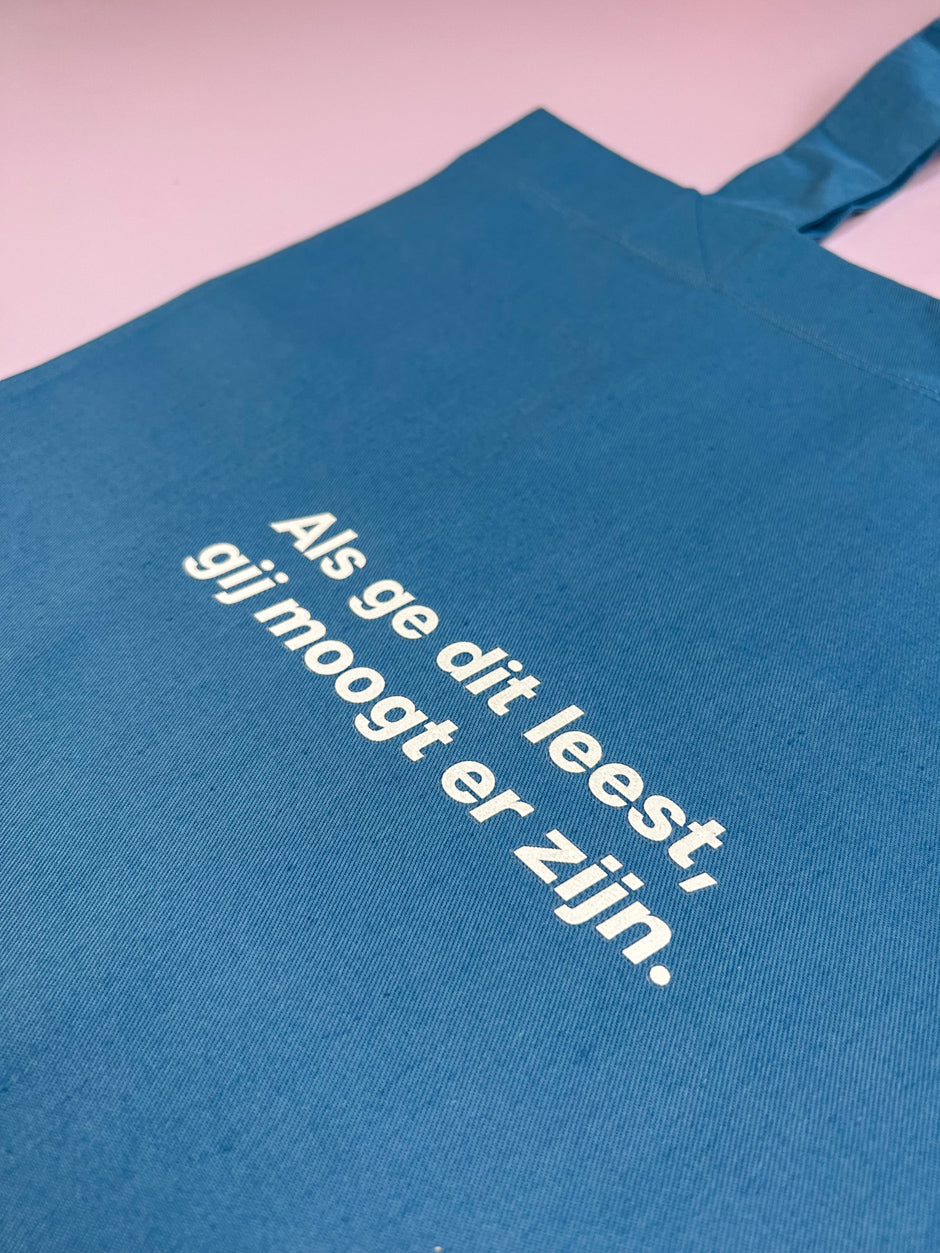 Dusty Blue Tote Bag | 100% Fairtrade
