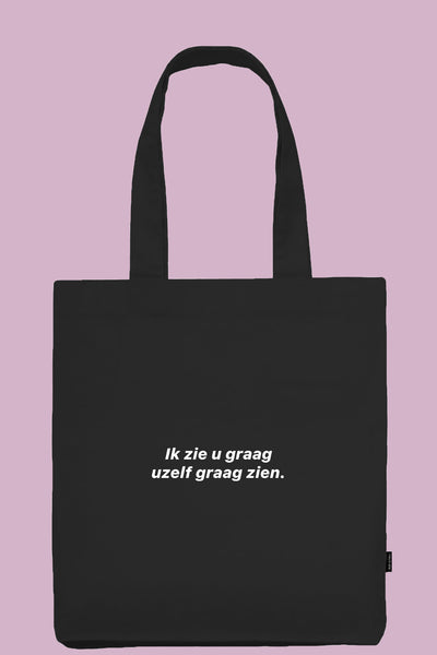 Black Tote Bag | 100% Fairtrade