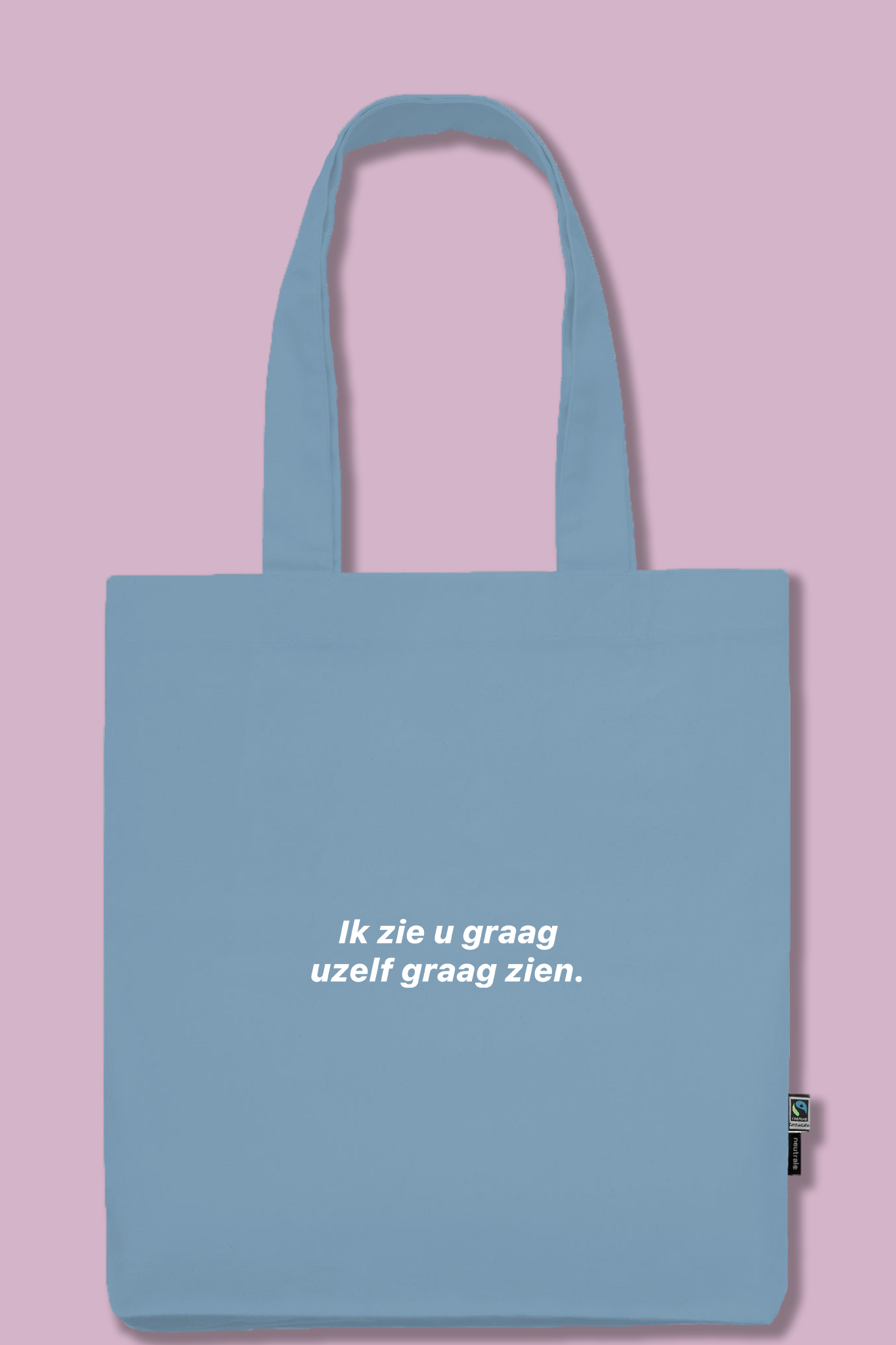 Dusty Blue Tote Bag | 100% Fairtrade