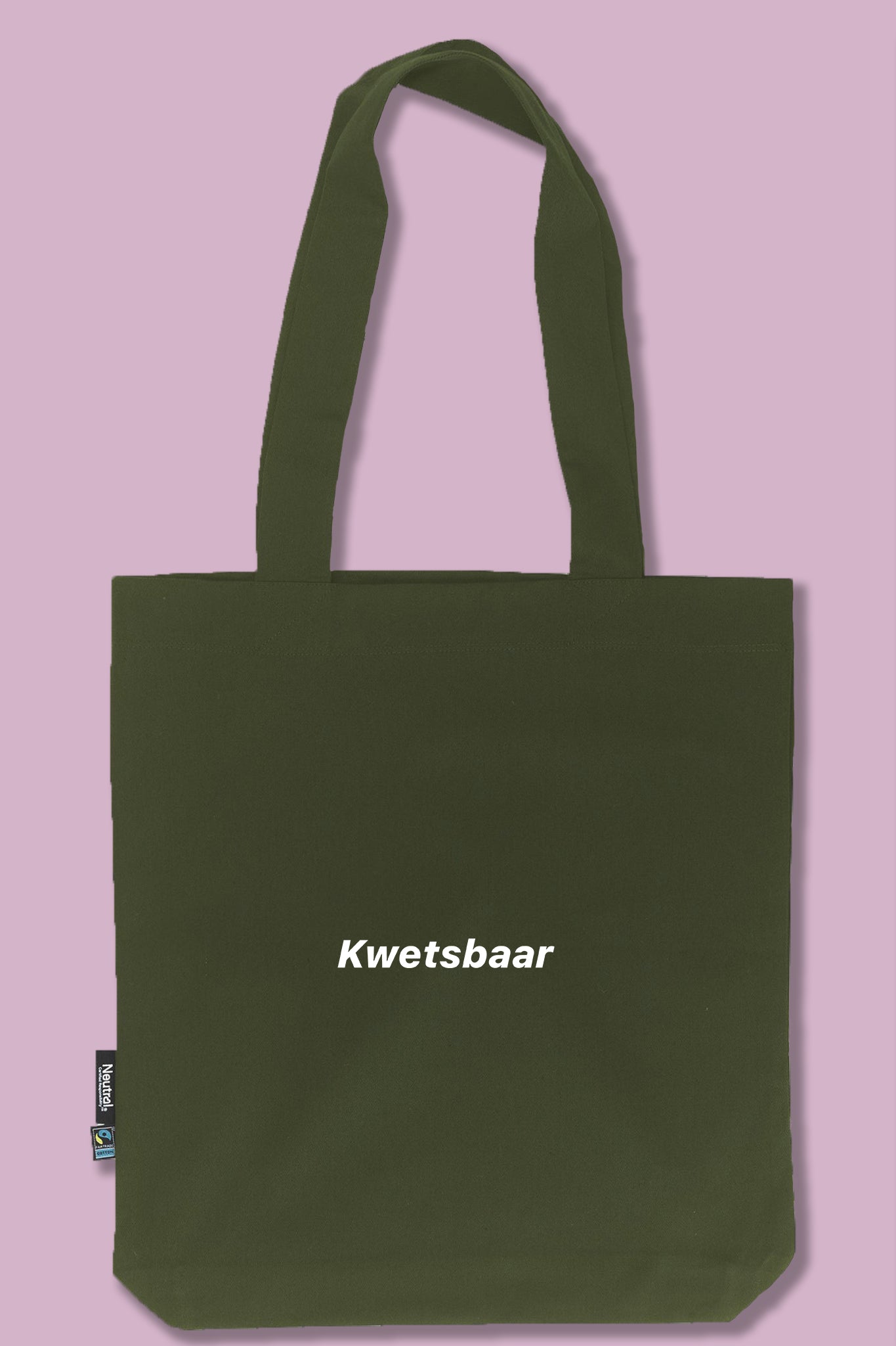 Military Green Tote Bag | 100% Fairtrade
