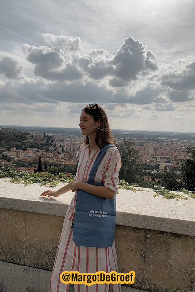 Dusty Blue Tote Bag | 100% Fairtrade