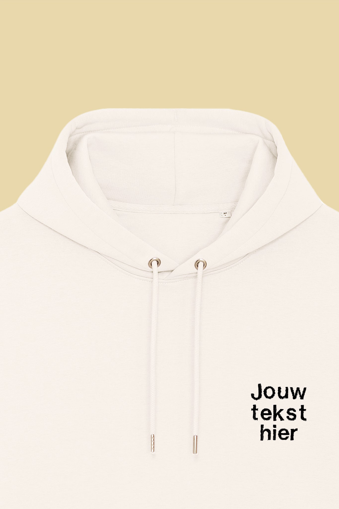 Jouw tekst hier | Premium Hoodie | 9 tekens (per rij)