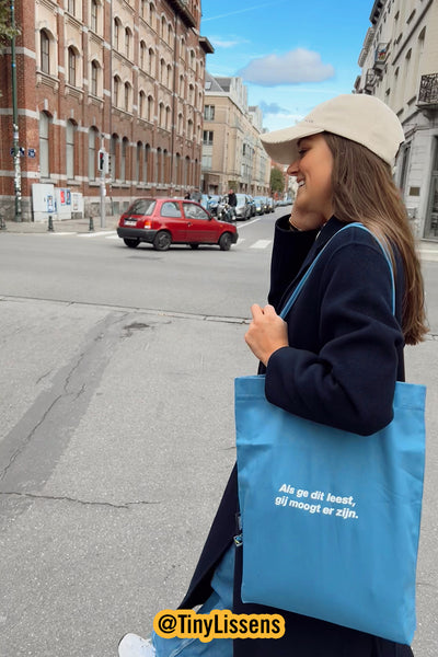 Dusty Blue Tote Bag | 100% Fairtrade