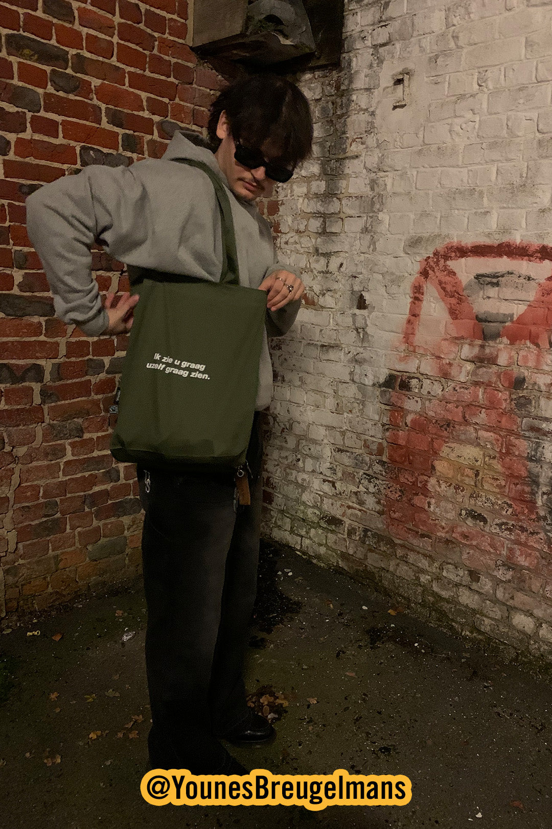 Military Green Tote Bag | 100% Fairtrade